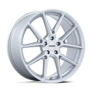 Petrol Wheels – PE002 P1E – Silver – 17″x8″ 35mm – All weather Wheels – PE002SX17805135